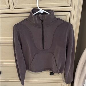 Stylish High-Neck Pullover in Dark Espresso